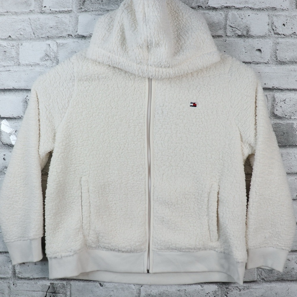 Tommy Hilfiger Women’s XL Faux White Sherpa Hoodie